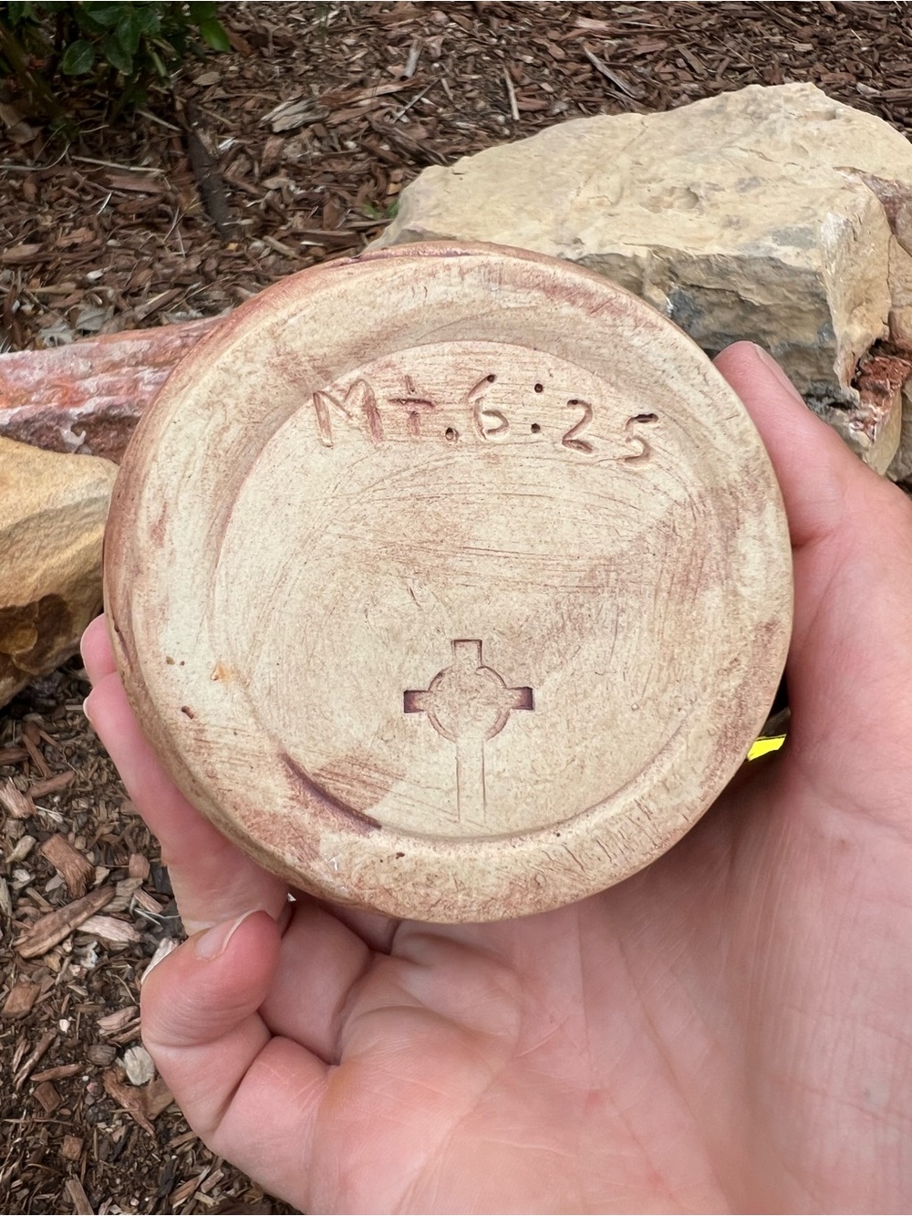 Handmade Religious Horn Creek Mug Matthew 6:25 (see pictures) - Picture 7 of 9